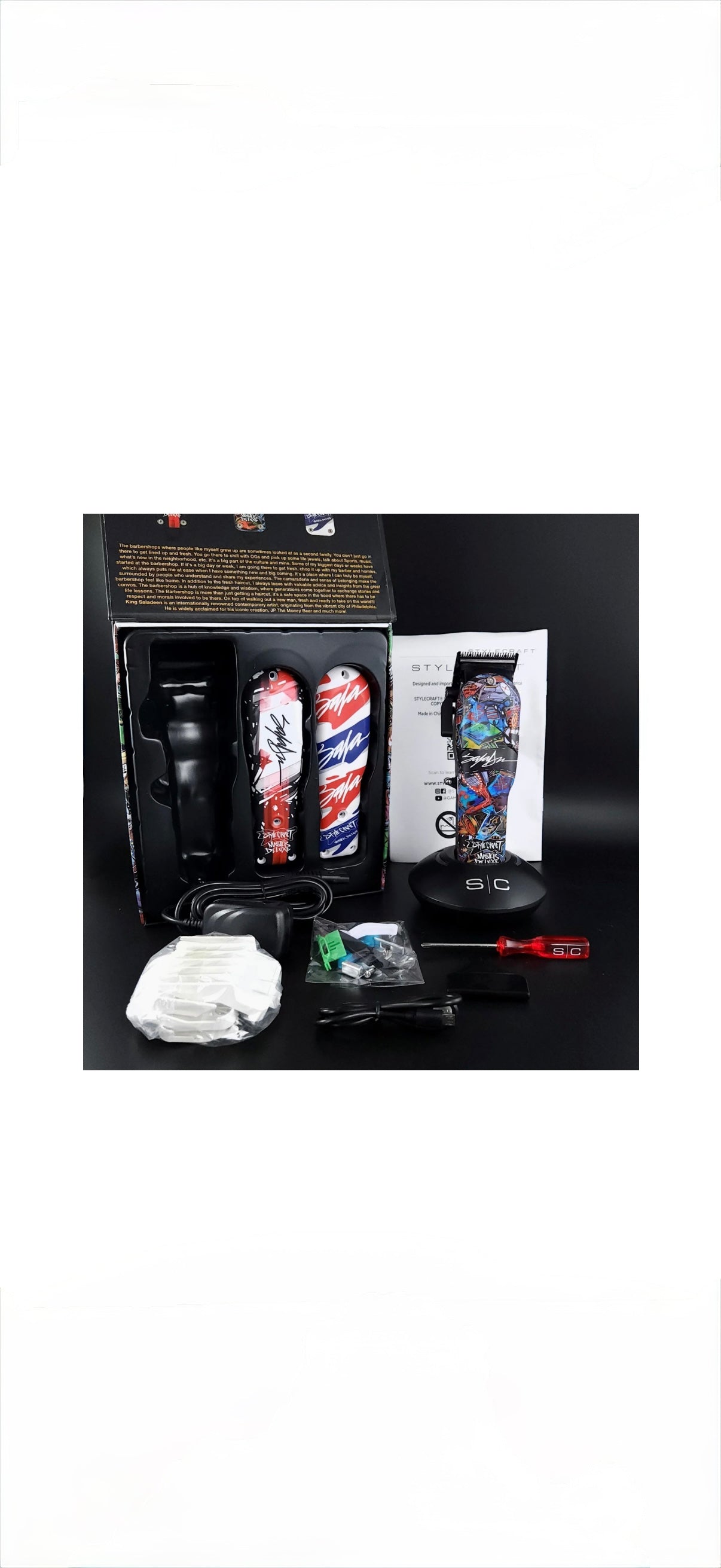 StyleCraft Rebel Super-Torque Modular Cordless Clipper w/ Echo Blade - King Saladeen Limited Edition
