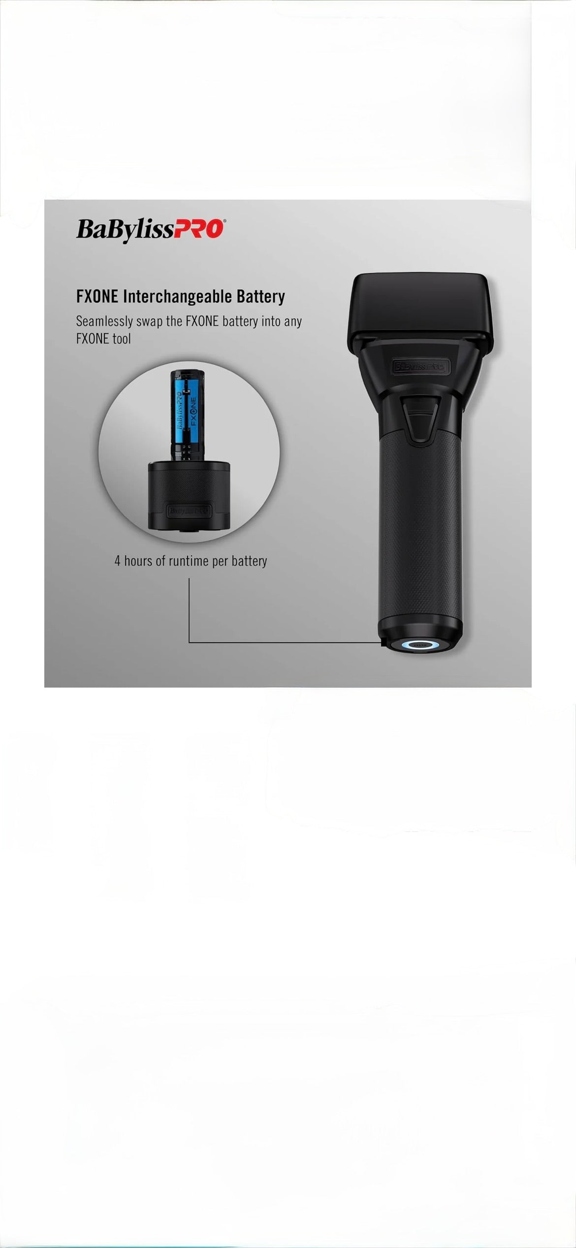 Babyliss Fxone Shaver Black