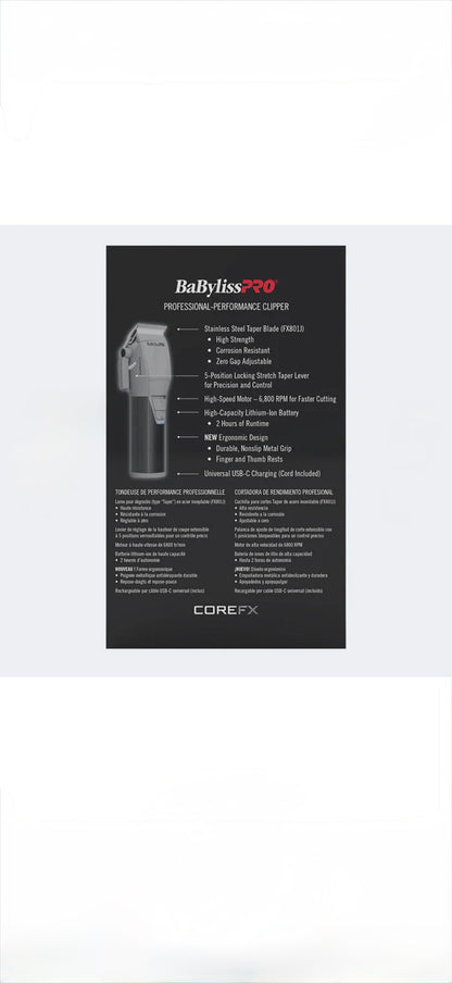 BabylissPRO Core FxClipper (FX86)