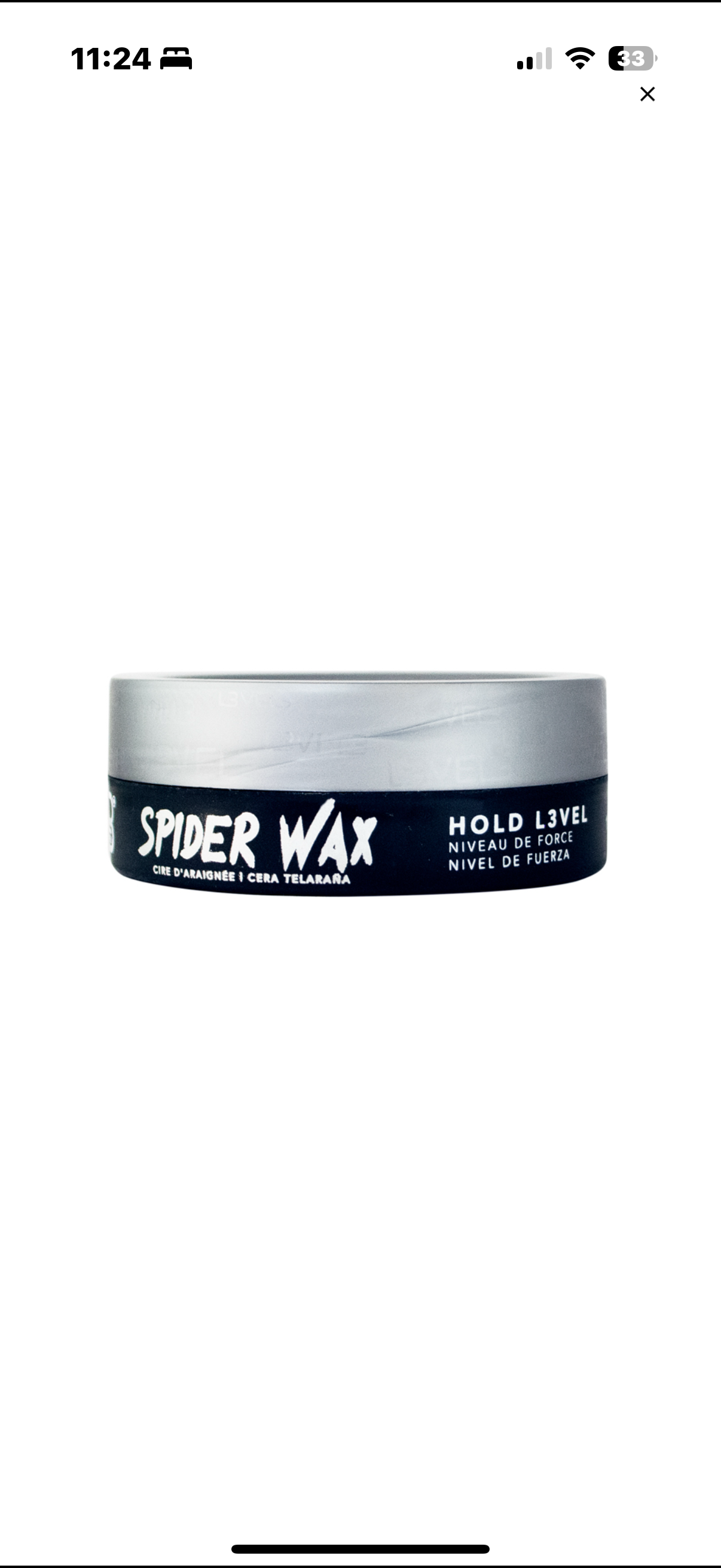 L3VEL3 SPIDER WAX TEXTURIZING
MEDIUM SHINE 5.07 OZ