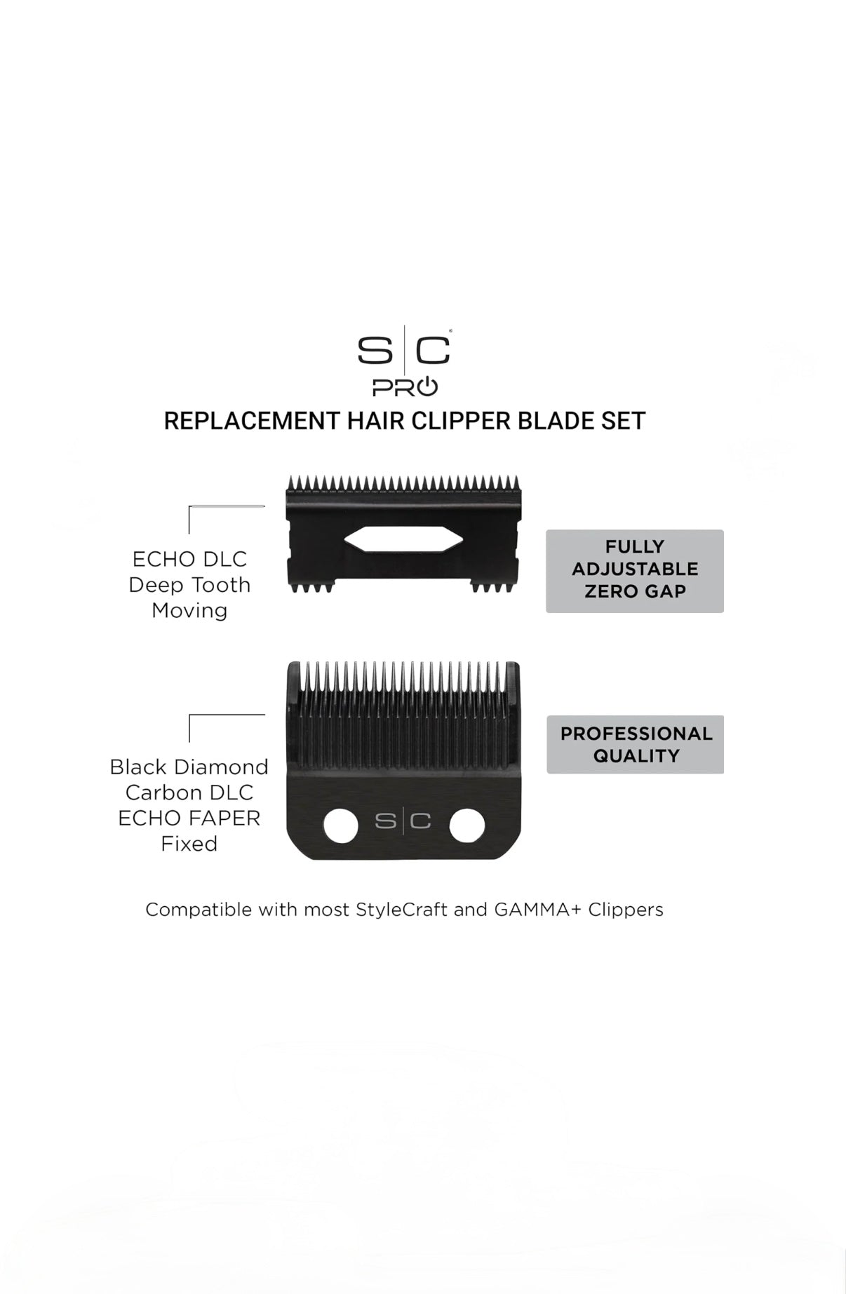 StyleCraft ECHO DLC Blade SHALLOW 2.0 CUTTER (SC544B)