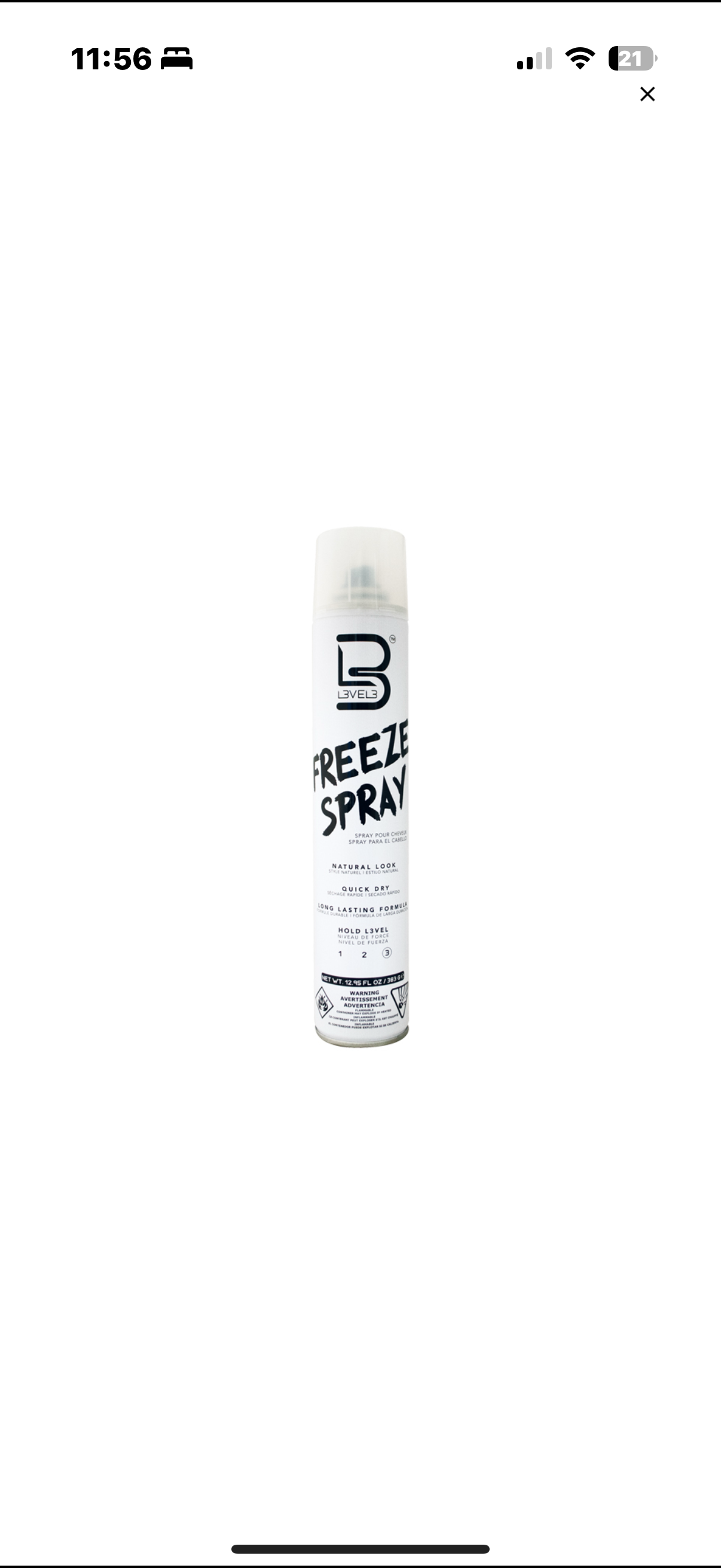 L3VEL3 FREEZE SPRAY 12.95 OZ