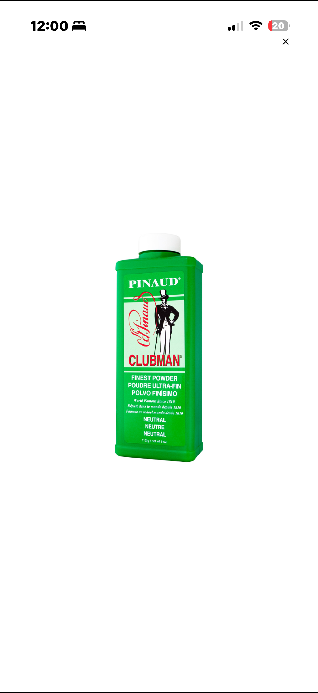 CLUBMAN PINAUD FINEST POWDERNEUTRAL 9 OZ